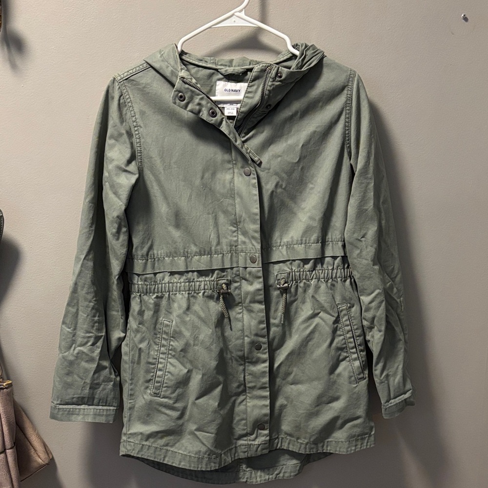 Old Navy Green Hooded Jacket